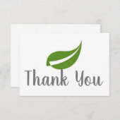 葉カードありがとう ノートカード (正面/裏面)
