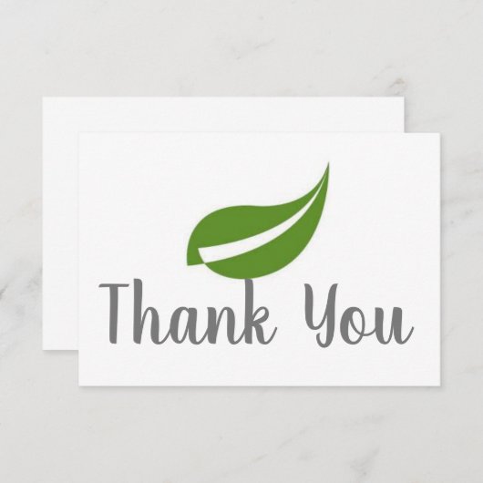 葉カードありがとう ノートカード (正面/裏面)