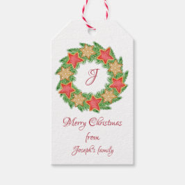 葉クリスマス ギフトタグ