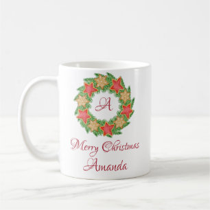 葉クリスマス コーヒーマグカップ