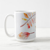 葉クールの背景葉のMAG コーヒーマグカップ (左)