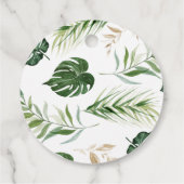 葉サファリの動物の赤ちゃんシャワーポップ・アートのそれ フェイバータグ (裏面)