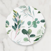 葉サファリ赤ちゃんシャワーポップ・アートのItメッセージカード フェイバータグ (裏面)