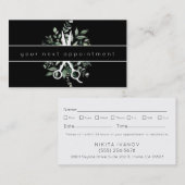 葉サロンモダンシザーズロゴアポイントメント 名刺 (正面/裏面)