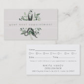 葉サロンモダンシザーズロゴアポイントメント 名刺 (正面/裏面)