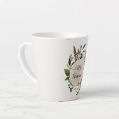 葉チョーク素朴ウッド カフェラテマグ (左アングル)