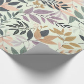 葉デザイン ラッピングペーパー (角)