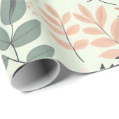 葉デザイン ラッピングペーパー (ロールコーナー)
