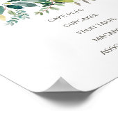 葉デザートメニュー記号 ポスター (角)