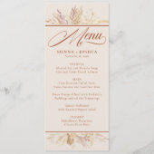 葉デュエットクリームテラコッタボタニカルウェディング メニュー (正面)