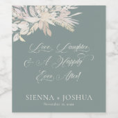 葉デュエージュグリーンボタニカルズ結婚トースト ワインラベル (シングルラベル)