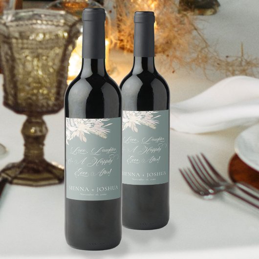 葉デュエージュグリーンボタニカルズ結婚トースト ワインラベル