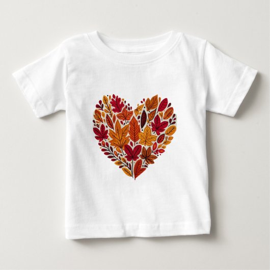 葉ハート ベビーTシャツ (正面)