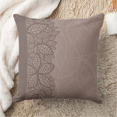 葉パターンボーダーおよび背景 クッション (ブランケット)