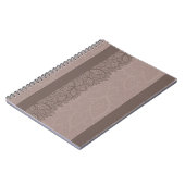 葉パターンボーダーおよび背景 ノートブック (左側)