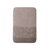 葉パターンボーダーおよび背景 バスマット (正面縦)