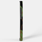 葉パターン電話ケース SAMSUNG GALAXYケース (右側面)