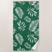 葉パターン12 ビーチタオル (正面)