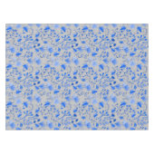 葉パターン12.bw LGrey BG テーブルクロス (正面(横))