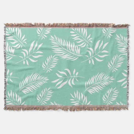 葉パターン14 スローブランケット (正面)