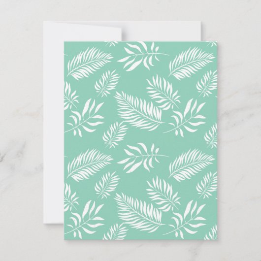 葉パターン14 ノートカード (正面)