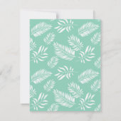 葉パターン14 ノートカード (裏面)