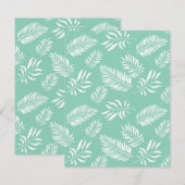 葉パターン14 ノートカード (正面/裏面)