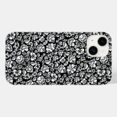 葉パターン14b.ブラックBG Case-Mate iPhoneケース (裏面 (横))