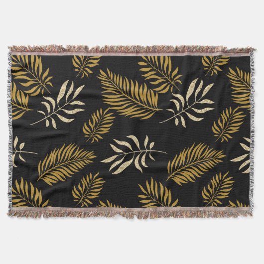 葉パターン16 スローブランケット (正面)