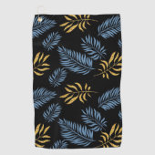 葉パターン17 ゴルフタオル (正面)