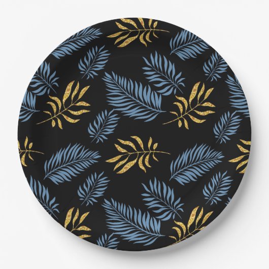 葉パターン17 ペーパープレート (正面)
