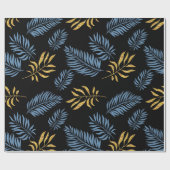 葉パターン17 ラッピングペーパー (フラット)