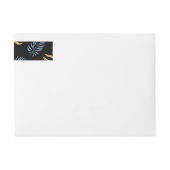 葉パターン17 ラップアラウンドラベル (正面)