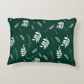 葉パターン アクセントクッション (裏面)