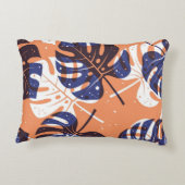 葉パターン アクセントクッション (裏面)