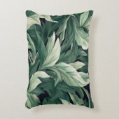 葉パターン アクセントクッション (正面(垂直))