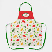葉パターン エプロン (正面)