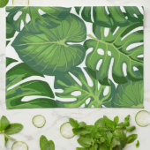 葉パターン キッチンタオル (折り畳み)