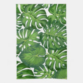 葉パターン キッチンタオル (縦)