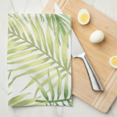 葉パターン キッチンタオル (四つ折り)