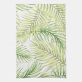 葉パターン キッチンタオル (縦)