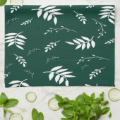 葉パターン キッチンタオル (折り畳み)