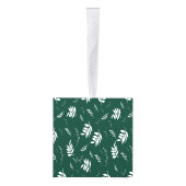 葉パターン キューブオーナメント (右)