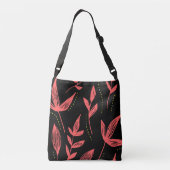 葉パターン クロスボディバッグ (裏面)