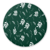 葉パターン セラミックノブ (正面)