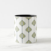 葉パターン ツートーンマグカップ (中央)