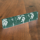 葉パターン デスクネームプレート (側面)