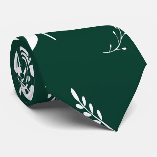 葉パターン ネクタイ (ロール)