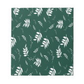 葉パターン ノートパッド (正面)