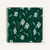 葉パターン ノートブック (正面)